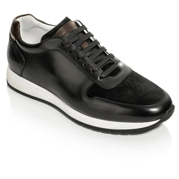 To Boot New York Aegis Men's Trainers Black Leather Sneakers Sz 11.5 M MSRP $395 - Picture 1 of 9